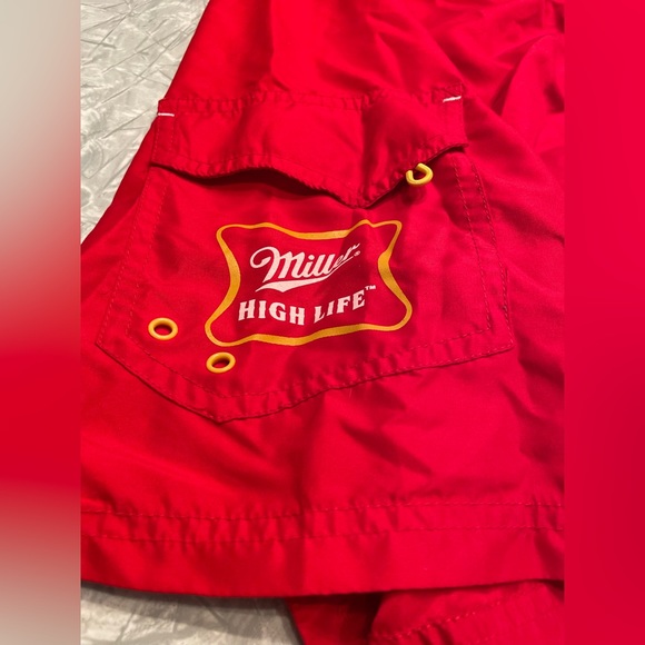 Vintage Miller High Life Men’s Bathing Suit 32 Waist - Picture 2 of 9